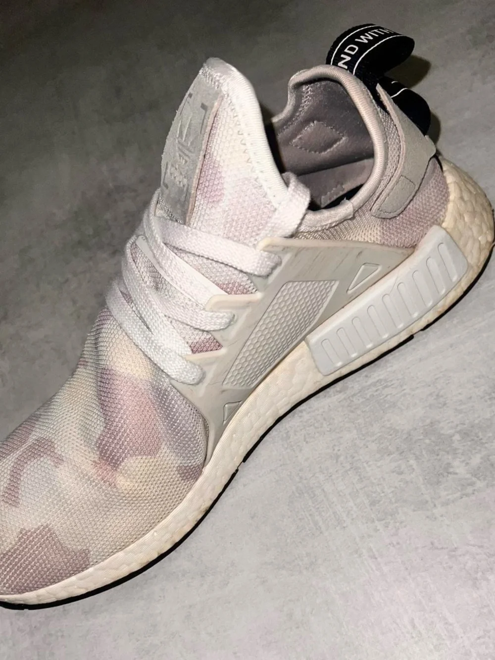 Adidas White Camo NMD R1 Sneakers